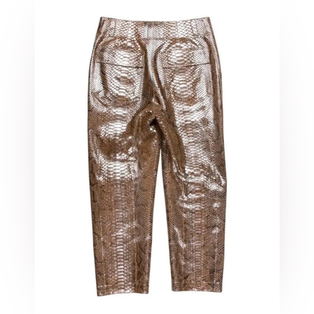 Brunello Cucinelli Metallic Python Cropped Pant, … - image 3